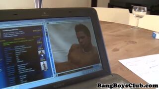 Ripped european amateur barebacking old man