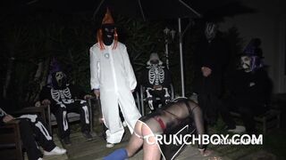 FUCKED BAREBACK FOR the halloween ceremeony with submission