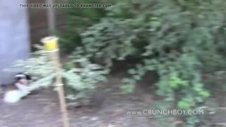 Double creampie bareback exhib for bitch