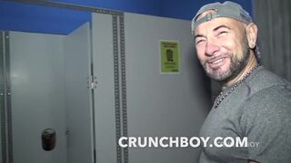 Jess Royan fucked bareback at gloryhole by Valentino SISTOR and BARBON