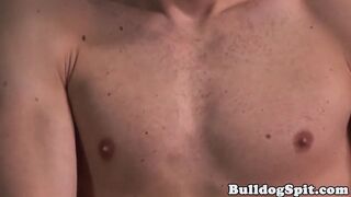 Solo aroused jock toying his ass with dildo