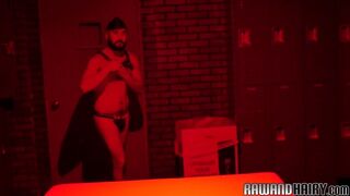 Chubby bear bareback drilled from behind