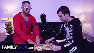 “Ouija Fuck My Ass?” Step Daddy Comforts Scared Step Son ~ Hot Halloween Special