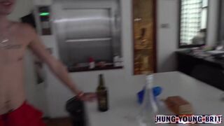 He is SECRETLY edging cum in mates arse LOADS up scally in 4sum