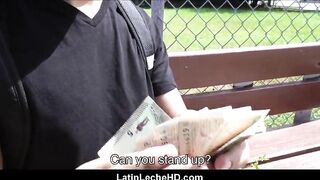 Amateur Virgin Latino Boy In Red Baseball Cap Paid To Fuck
