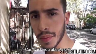 Young Latino gets paid to be barebacked for the first time