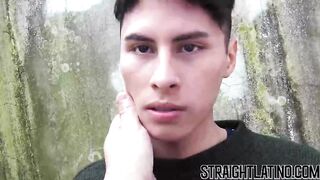 Cute Latin straighty takes big bare cock in tight ass POV