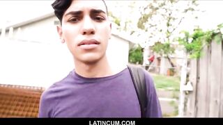 Young Straight Latino Boy Cash To Fuck Gay Filmmaker Outside