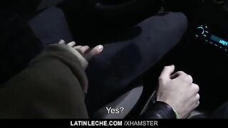 LatinTwink - Taxi driver sucks latin dick, fucked for cash