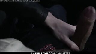 LatinTwink - Taxi driver sucks latin dick, fucked for cash