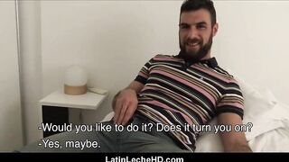 Amateur Latino Dad & Step Son Fuck While Boyfriend Jerks Off