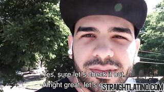 First time gay banging for macho Latino straighty