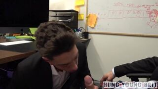Hot suited up Office boy fucked HARD n left spunky