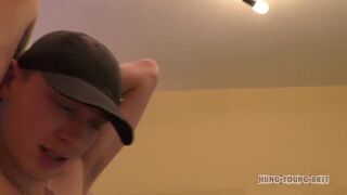 Cum soaked 18yo begs for Spunk