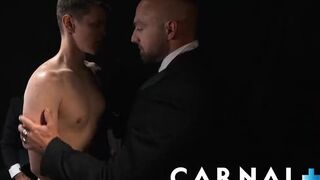 Hot Cute little Sage Roux fucked raw by hot DILF in suits