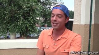 Caden Grey Having Fun With Two Black Cocks