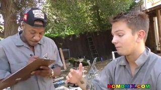 Black stud loves tight man pussy