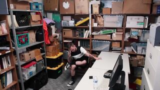 Twink-Security Guard Shoves His Cock In A Thiefs Mouth