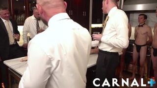 BoyforSale Marcus Rivers stuffed on a Thanksgiving orgy