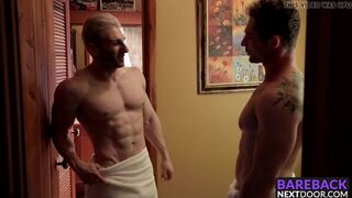 Muscle studs Sir Jet and Markie More doing raw bareback