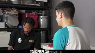 Tall Boy Punished And Fucked By Security