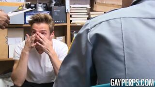 Twink suspect hammered bare in hard interracial threesome