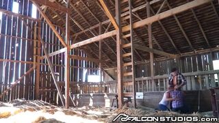 Hot - Rough Gay Threesome On The Farm