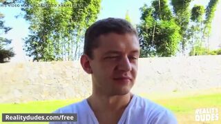 Straight guy sucks fucks for some cash - RealDudes