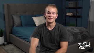 Hot Twink - Blonde hunk Kit wanking and fingering his sweet ass