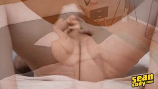 Hot Twink - Dark-Haired Hunk Alex Shows Off His Muscular Body, Then Strokes His Hard Cock For You