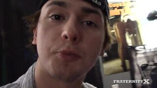 We hadn't busted in a chick in awhile and the little bitch quarterback was showing off his tight ass