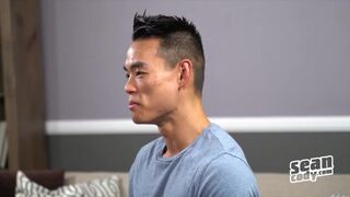 Hot Twink - Zac - Asian hunk masturbates solo by the pool