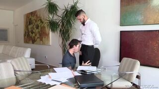 Boss Daddy Likes 2 Keep His Suit On While Fucking