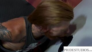 Pride - Inked Jock's Hairy Ass Gets Filled By A HUGE MONSTER COCK