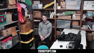 Hot-Security guard barebacks young punk with attitude