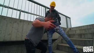 Real Dudes - Jerome & Marty Are Not Going To Let A Busy Road Stop Them From Getting Fucked