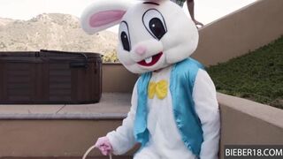 Gay bunny drilled and rides