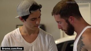 Brad Powers with Xavier Ryan at Bareback Bargain Scene 1