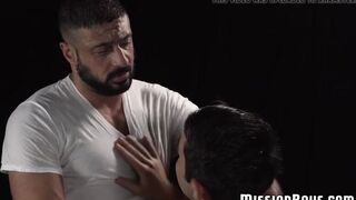 Buff Mormon hunk hammers an innocent young man raw and rough