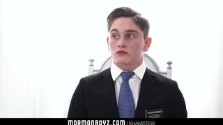 Handsome missionary jock gets touched by daddy priest
