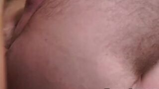 Hung Mormon twink ass stretches horny elder in his office