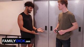 Curious Step Son Aaron Allen Joins Black Step Dad Tony Genius For A Naked Art Project - Hot