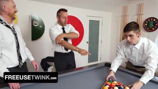 Freeuse Twink! Two Hunks Use Hot Guy as a Sex Toy