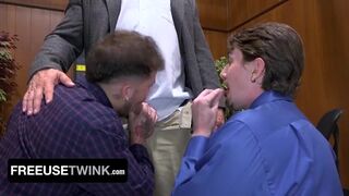 Starting A New Position Is Never Easy, But Jack Is Happy To Be Welcomed By Keith, His New Colleague