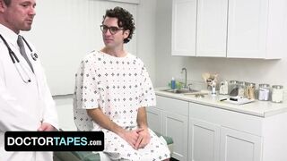 Doctor Tapes - Handsome Patient Shoots Huge Load All Over His Face While Perv Doctor Creampies Him