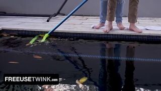 Twink Gets His Hole Creamed for Doing Chores