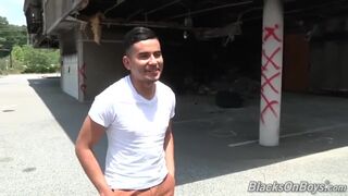 Danny Enriquez Gets His First Ever Black Cock