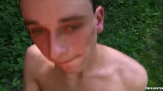 CZECH HUNTER 440 - Twink Sunbathing Gets A Hard Raw Cock Up His Ass