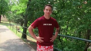 CZECH HUNTER 455 - Hunk Gets Bareback Fucked In The Outdoors