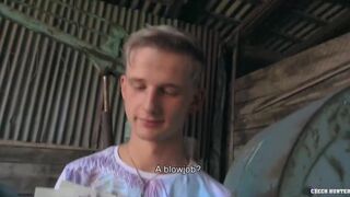 CZECH HUNTER 554 - Hunk Twink Busts A Nut On His Stomach While Getting His Ass Fucked